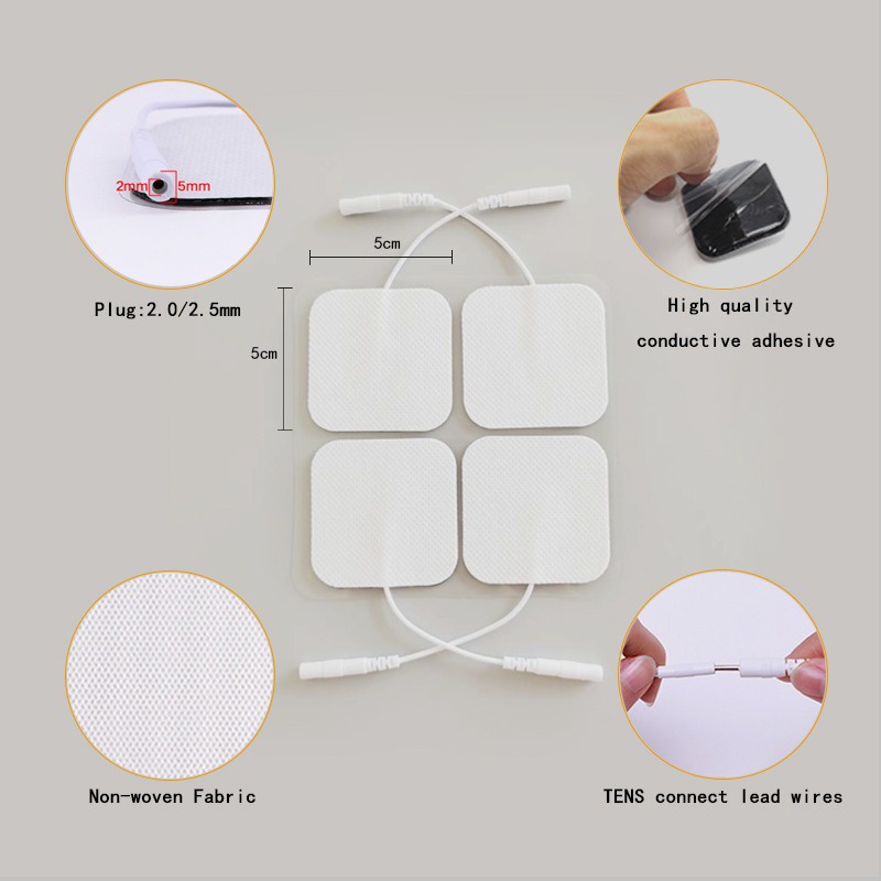 Alat kesehatan medis pad tens untuk pijat terapi tensi tubuh 5cmx5cm - PAD5