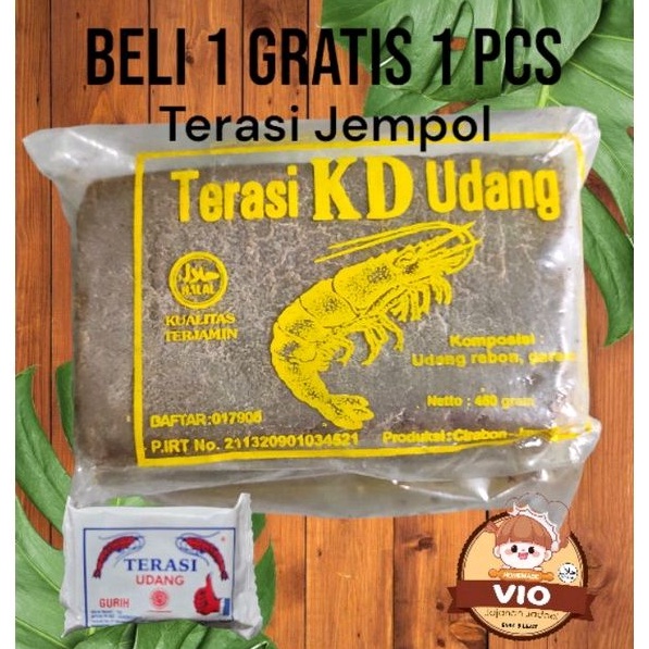 

TERASI TRASI KD UDANG REBON ASLI KEMASAN BESAR KHAS CIREBON BELI 1 GRATIS 1 PCS TERASI JEMPOL