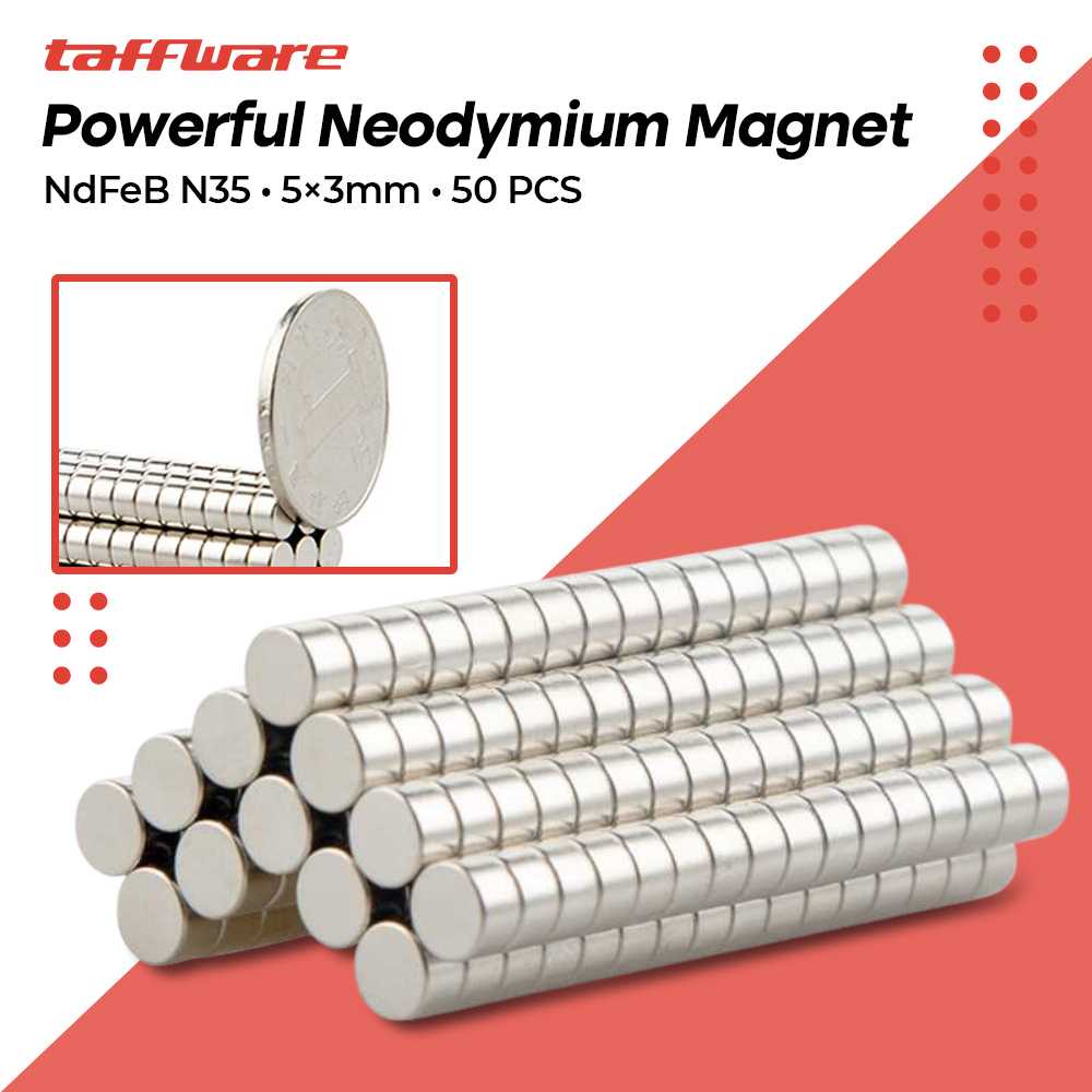 (BISA COD) FTIHSHP  Powerful Neodymium Magnet NdFeB N35 50 PCS - MG01