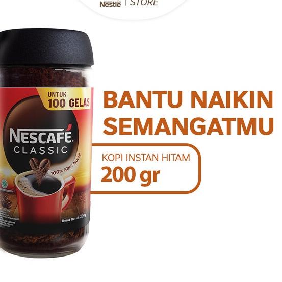 

❤[PROMO ⚡ALE!!!]❤ NESCAFE Classic Kopi Instan Kopi Hitam 200g Jar