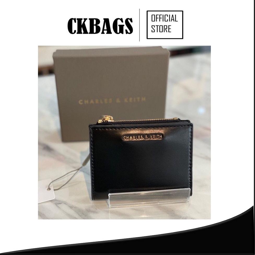 HARGA TERMURAH CKBAGS - DOMPET MINI DOMPET KARTU CH4RL3S&K3ITHH TOP ZIP WALLET (TULISAN CK DIATAS)