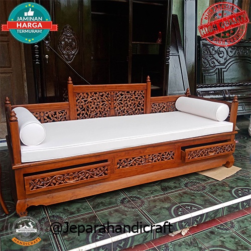 Bantal Alas Kursi Kayu Tamu Duduk Tebal Custom Daybed Sarung Bantal Kursi Mebel
