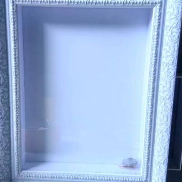 ♜ Bingkai 3D mahar ukir kembang uk.50x70cm ♢