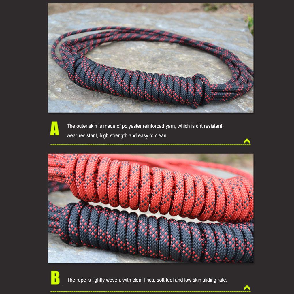 Huit 8mm Diameter Luar Panjang 20m Pengaman Mendaki Tali Kait Rope Survival Paracord Aksesoris Alat Gunung