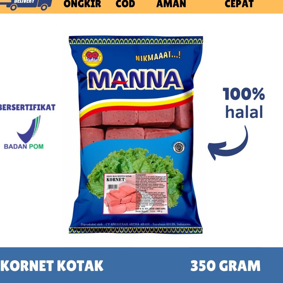 

L91 [FROZEN FOOD GOMANNA] KORNET IKAN KOTAK ISI 32 (500GR) MAKANAN INSTAN BAKSO/SOSIS IKAN BPOM HALAL TREND KEKINIAN ヰ
