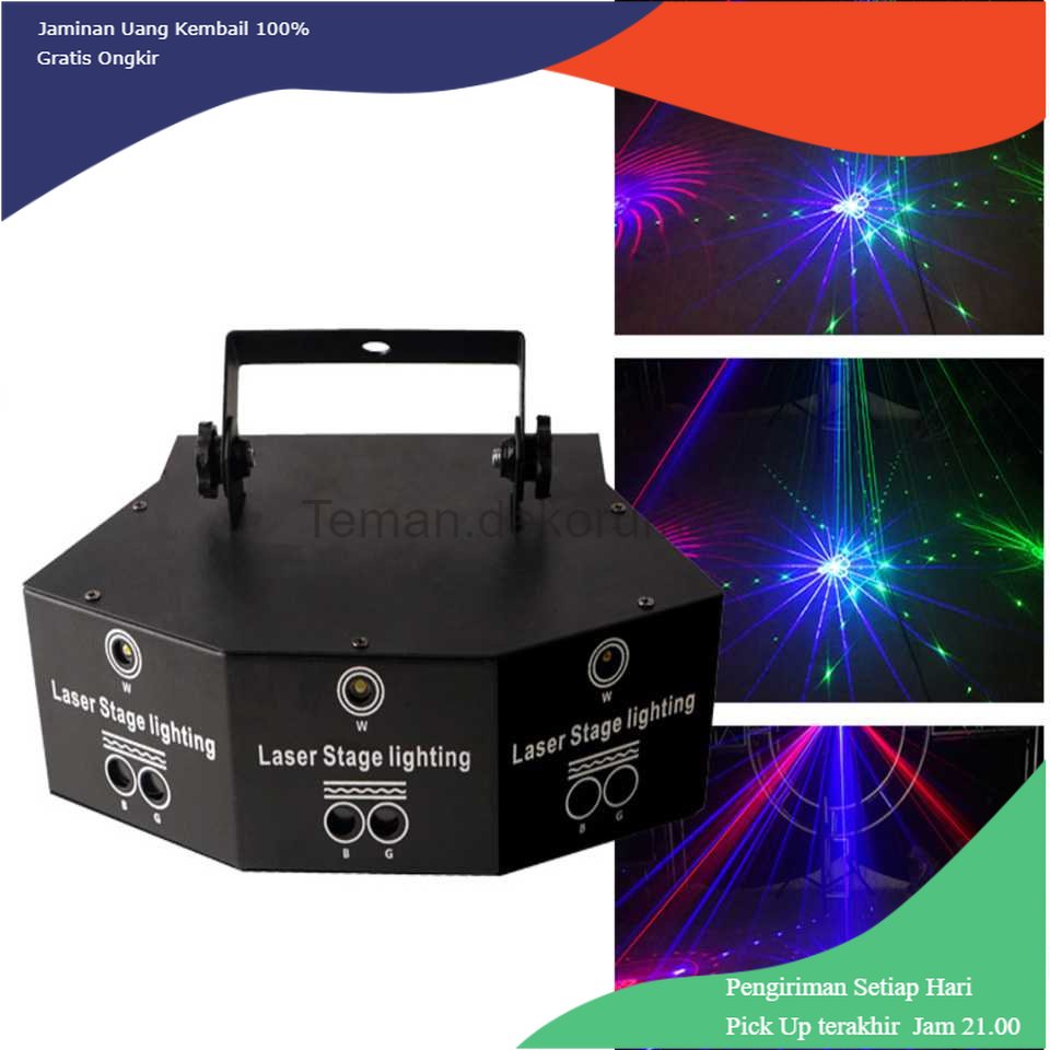 TD - LMP LINYEE Lampu Proyektor Disco Sensor Suara RGBW 12 Patterns 240V 25W - LIN912