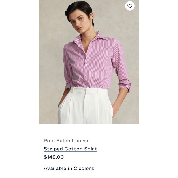 R*phlauren pocket striped blouse