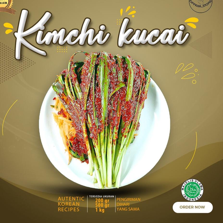 

✾ Kimchi Kucai 500 Gram Dibuat Oleh Chef Korea Asli Enak ♙