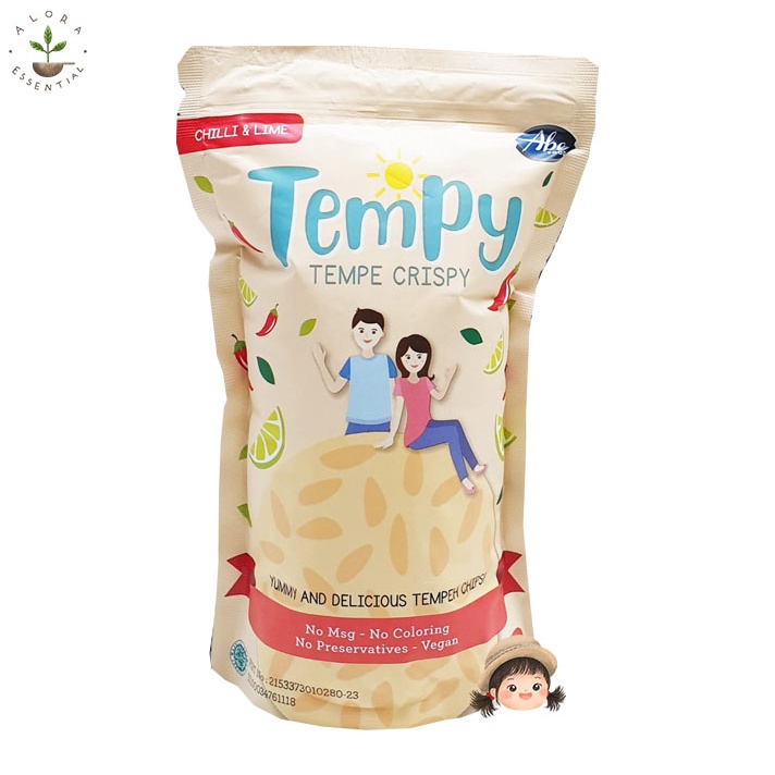 Abe Food Tempy Tempe Crispy Chilli Lime - Keripik Tempe Chilli Lime