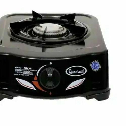 ☜ Quantum kompor  satu tungku quantum QGC 101R hitam dan putih ✩