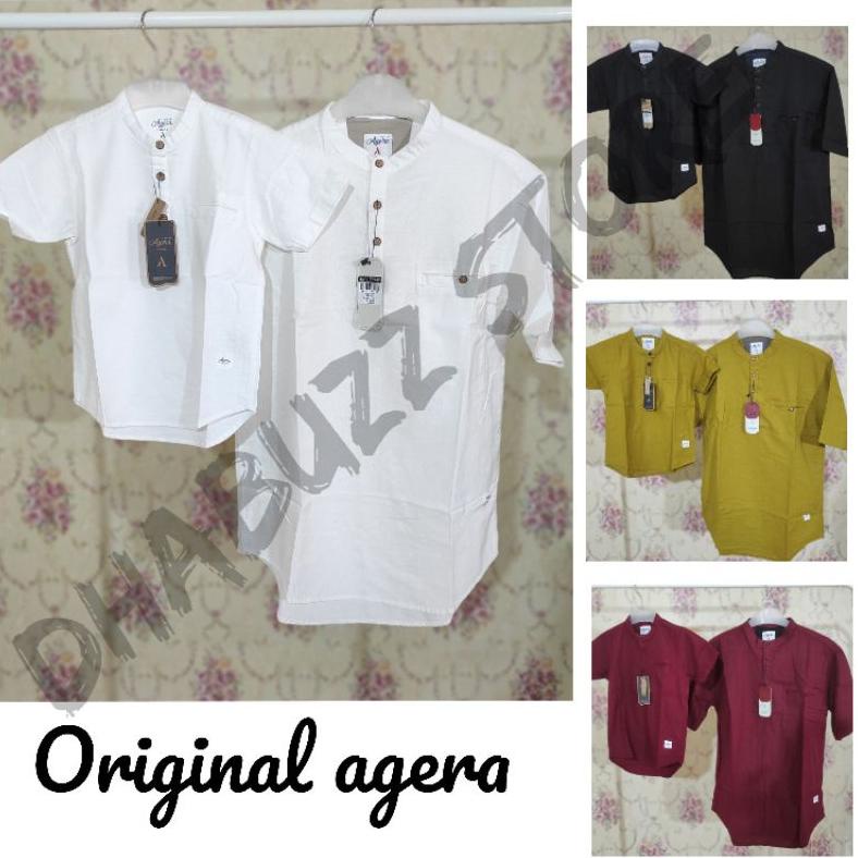Baju Kurta Kemeja Koko Kemko Pasangan Couple Anak Ayah Lengan Pendek Terbaru Original Agera