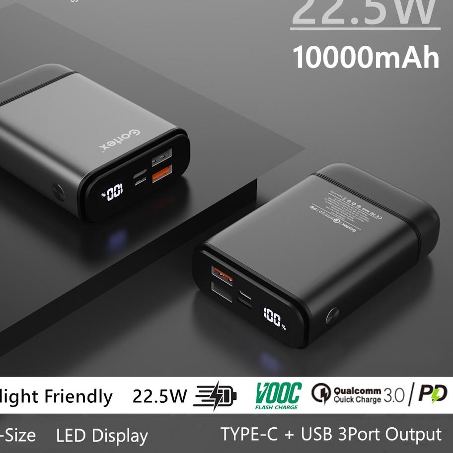 ❃ Cortex mAh 22.5W Super Fast Charging mini Powerbank QC3.0+PD3.0+VOOC Type-c + 2USB 3 output Power 