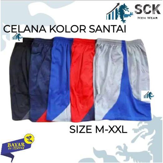 Celana Pendek Paragon Olahraga Basket Warna Kombinasi Halus / Kolor Pria Santai Hangout - sckmenwear GROSIR