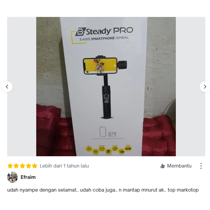 Brica B Steady Pro 3 Axis Holder Smartphone HP Gimbal