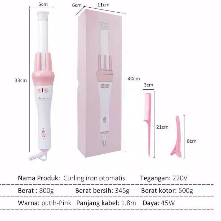 ◌ VIVID VOGUE Original automatic hair curlerVIVIDO/catokan rambut keriting/catokan curly otomatis R1