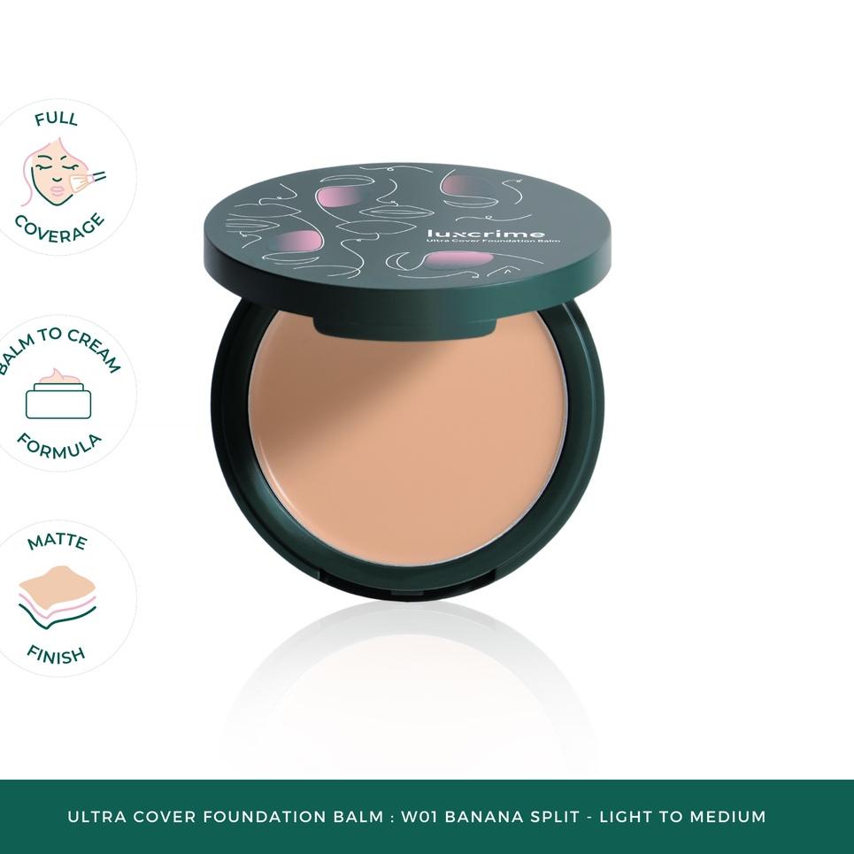 ❉ Luxcrime Ultra Cover Foundation Balm: W01 Banana split - Light to medium ►