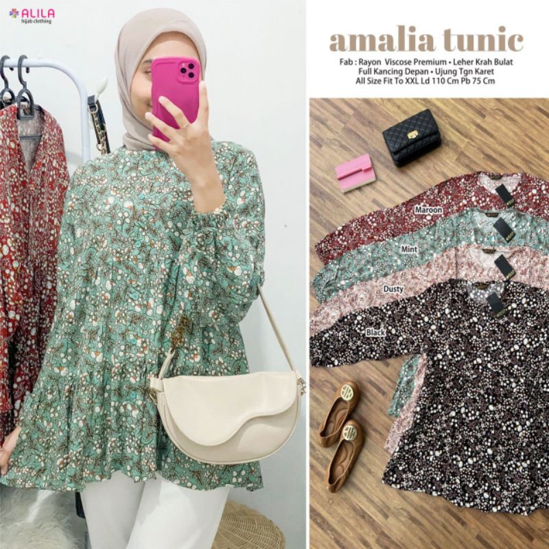 AMALIA TUNIC ORI ALILA | Tunic Rayon Viscose Premium