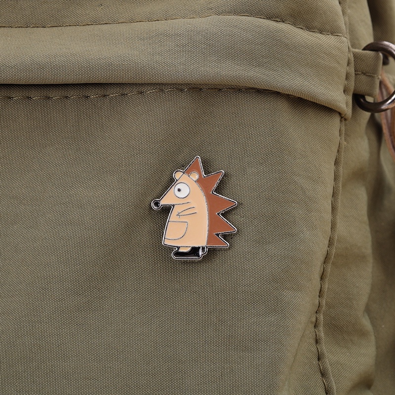 Lucu Landak Enamel Pin Lucu Mini Bros Kerah Pin Lencana Kartun Bros Hewan Perhiasan Hadiah Untuk Anak-Anak Teman