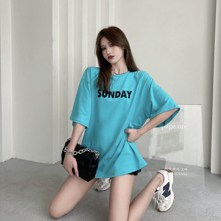 Sunday Kaos Atasan Unisex T-shirt Atasan Lengan Pendek