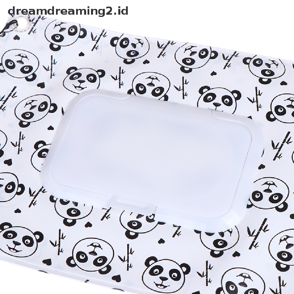 (dream) 16.5 * 23.5 cm EVA Wet Wipe Pouch Travel Wipes Bag Reusable Refillable Wet Wipe Bag.