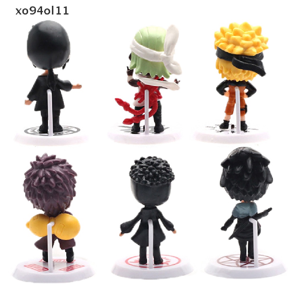 Xo 6Pcs/set Naruto Shippuden Anime Action Figure Model Patung PVC Mainan Koleksi OL