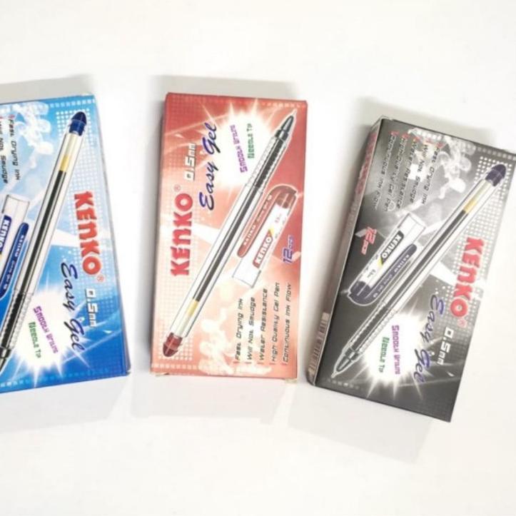 

IAN943 Pulpen Kenko Easy Gel 0.5mm ( 1pak/12pcs ) ||