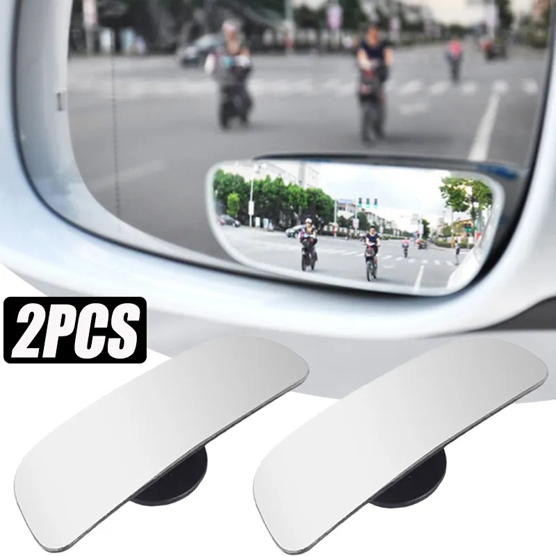 Cermin Panjang Sudut Lebar Yang Dapat Disesuaikan Yang Dipasang Di Kendaraan Cermin Alat Bantu Parkir Wide-angle Blind Spot Mirror Kaca Spion Cembung Samping Mobil Cermin Blindpot Sisi Kendaraan