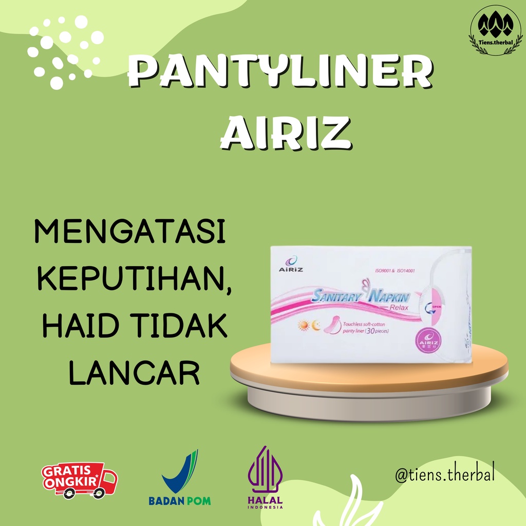 PANTYLINER AIRIZ | PANTYLINER TIENS | PEMBALUT HERBAL | PEMBALUT TIENS | PEMBALUT AIRIZ