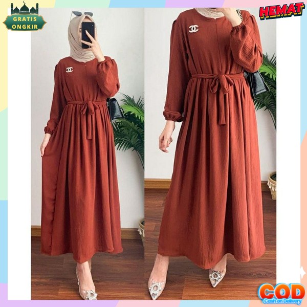 Gamia Wajita Gami Sanita Pakauan Bahu Lebaran Atadan Gaun Kekinia Atassan Cewek Pakain Bwju Gamiz Ea