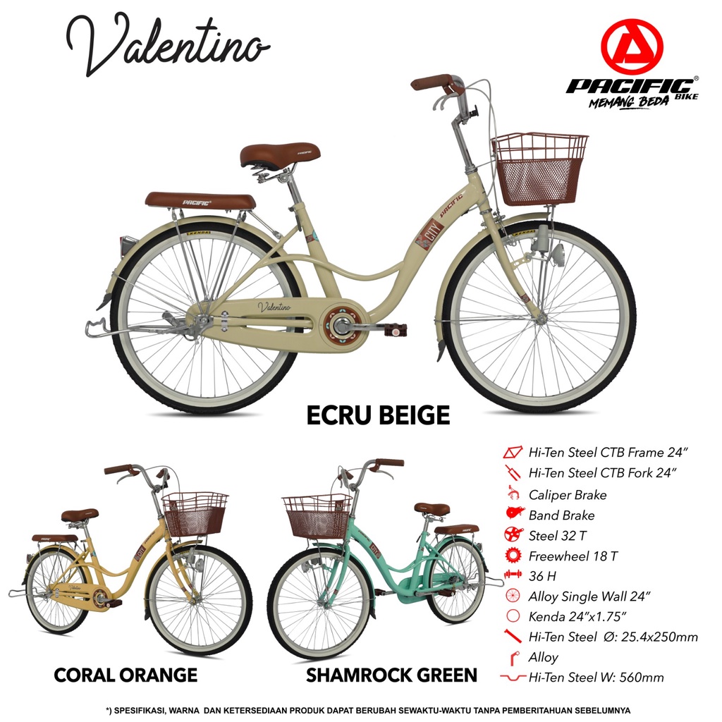 SEPEDA CTB 24" PACIFIC VALENTINO