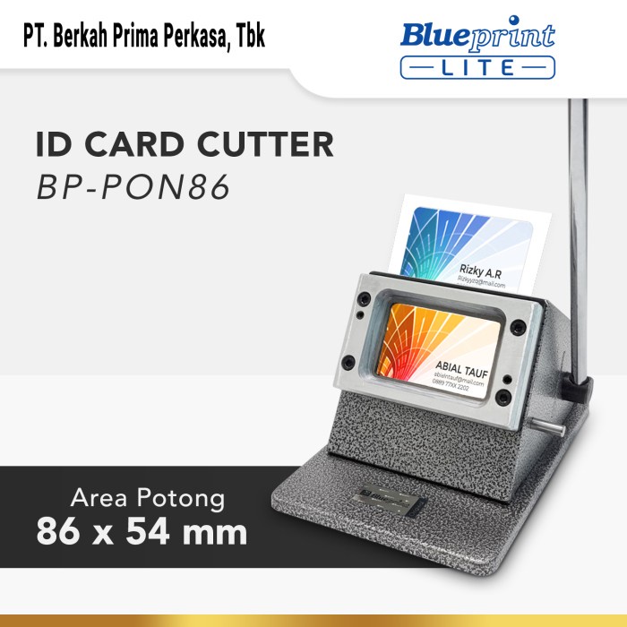 

Terlaris Mesin Pon Id Card Blueprint , Alat Potong Plong Pvc Id Card 54 X 86 Mm