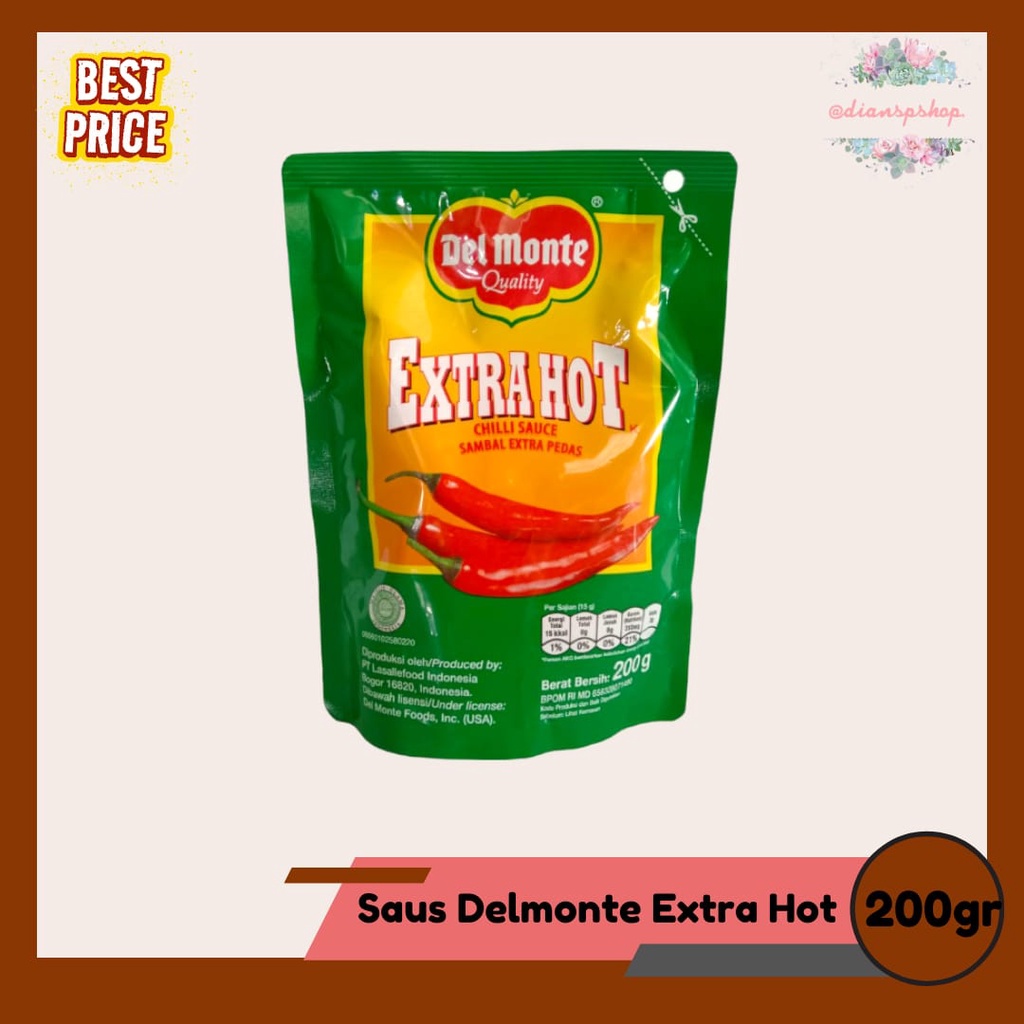

Del Monte Extra Hot 200gr murah || dianspshop