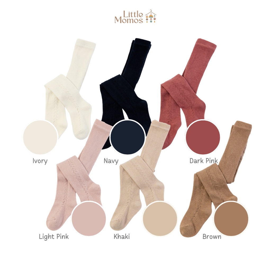 Little Momos Celana Legging Bayi Premium Polos 0-1 Tahun / Stocking Bayi / Celana Anak Bayi Perempuan