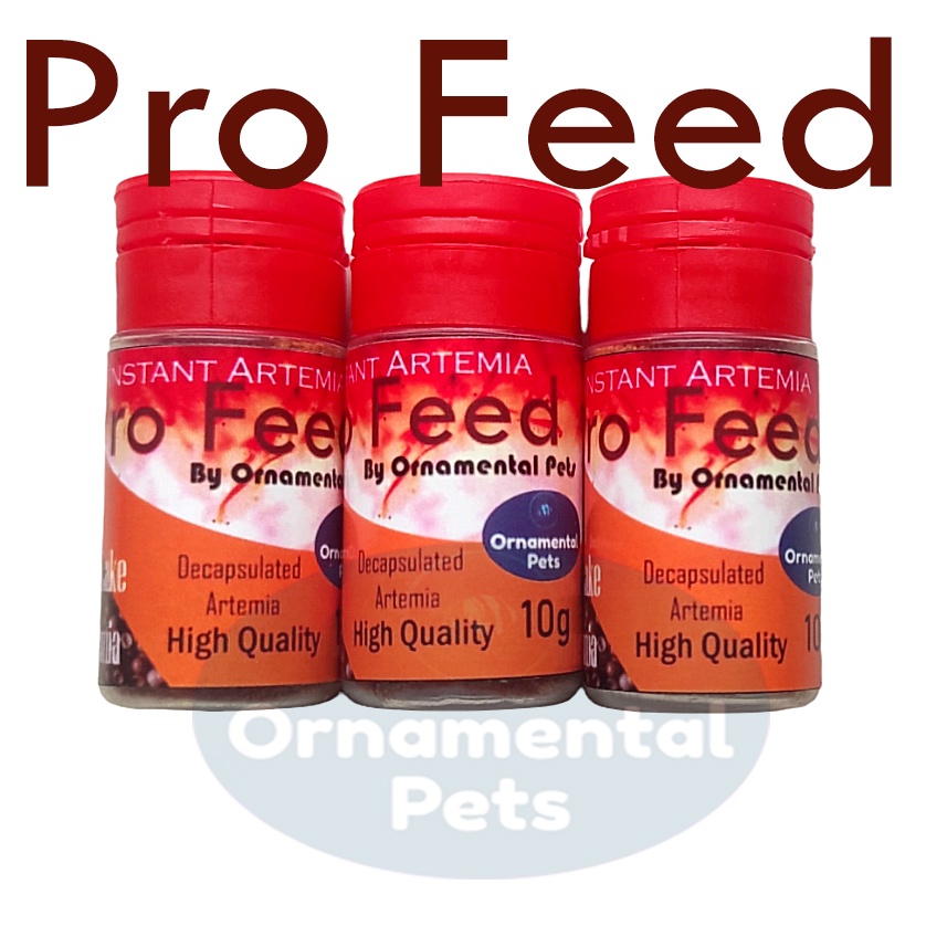 Artemia Instan PRO FEED 10g Gram BERAT BERSIH | Pakan Burayak Cupang Guppy Koi | Decapsulated Artemi