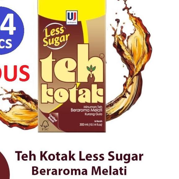 

♪ TEH KOTAK ULTRA JASMINE LESS SUGAR 300 ml ( HARGA 1 DUS ISI 24 PCS ) ❁