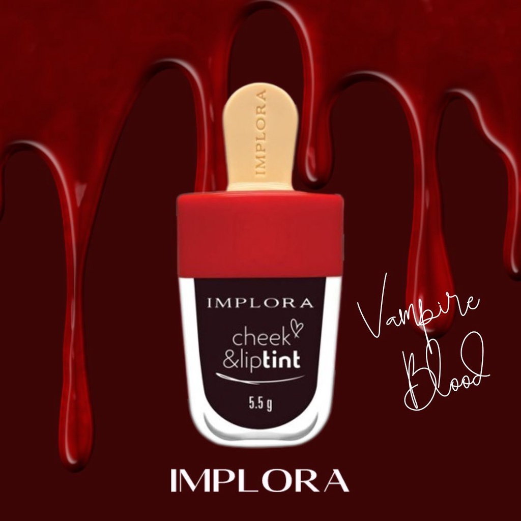 IMPLORA CHEEK &amp; LIPTINT SERIES 01 VAMPIRE BLOOD