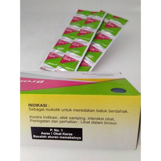 Bronex Bromhexine HCl Strip Batuk Berdahak ORIGINAL-BPOM