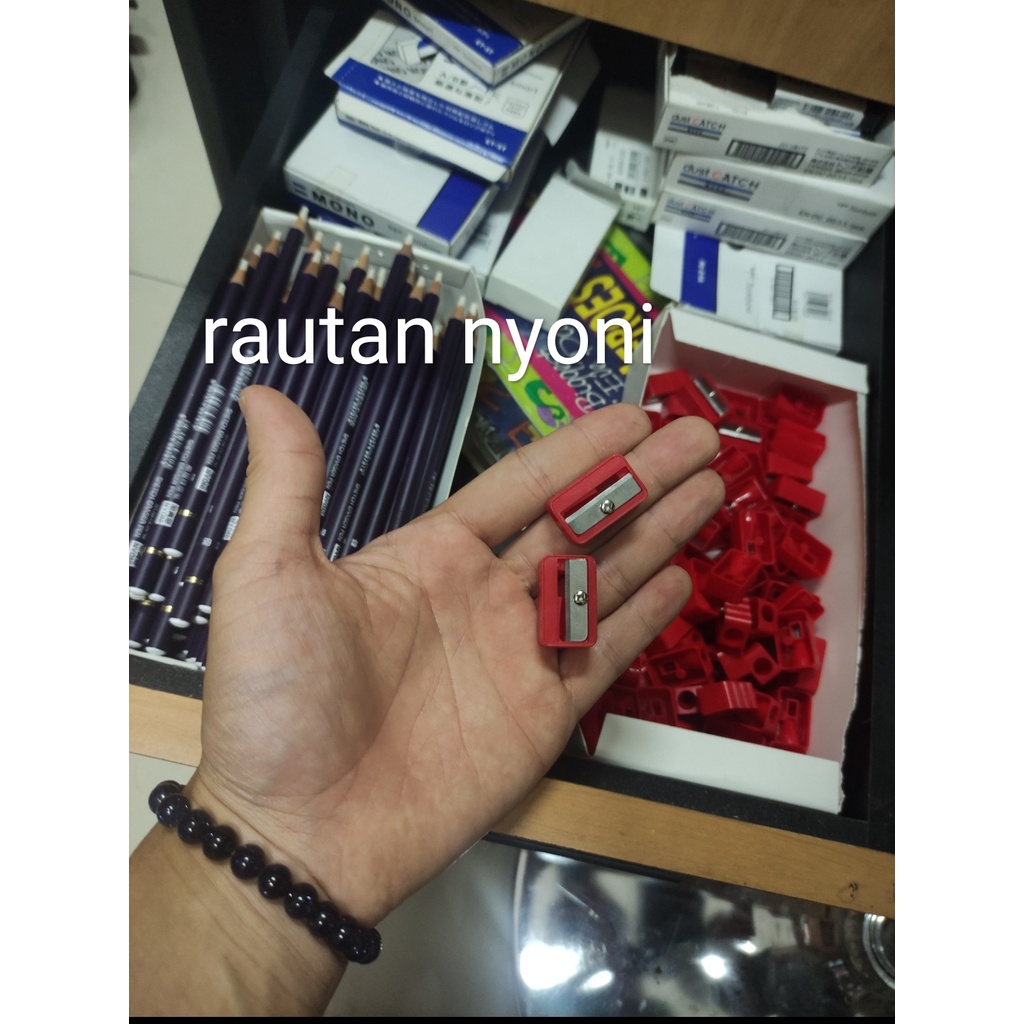 

rautan pensil penghapus nyoni satuan merah