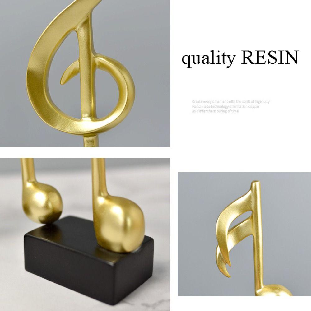 Needway   Dekorasi Rumah Simple Golden Tabletop Ornament Gift Kerajinan Resin Resin Berkualitas