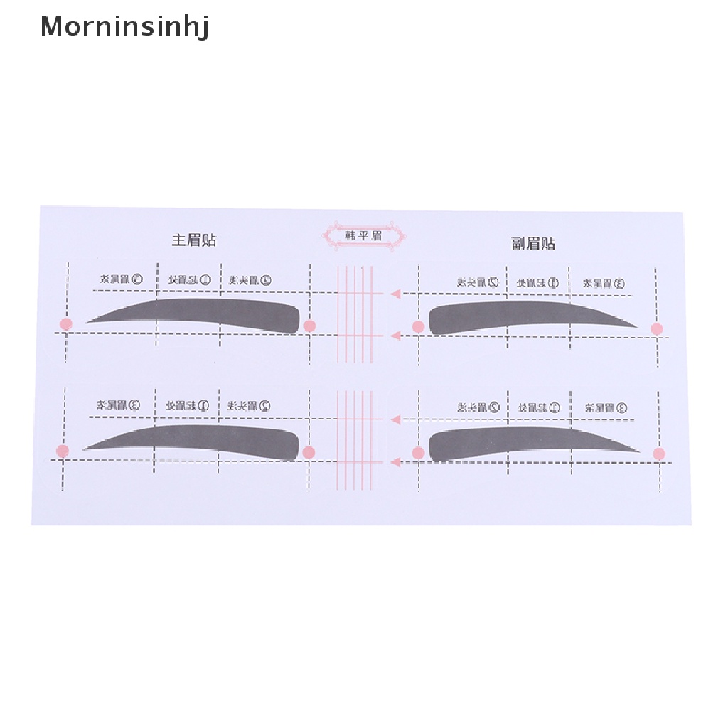 Mornin 24/48 /52Pasang Stiker Template Alis Cepat Kartu Panduan Stensil Alat Makeup id