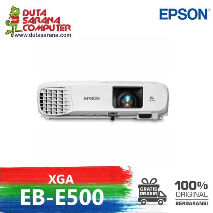 

[[JNT COD]] Projektor Epson EB-E500 LED Proyektor XGA Projector 3LCD HDMI EBE500