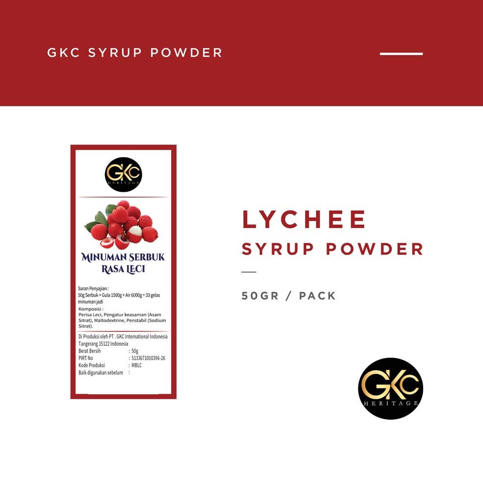 

[1611X] Bubuk Sirup Lychee / Leci Powder Syrup Serbuk Minuman Powder Drink GKC Heritage 50 gram