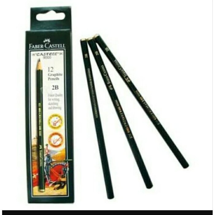 

BISA COD Pensil 2B FABER CASTELL 12 PCS (ASLI / Original)