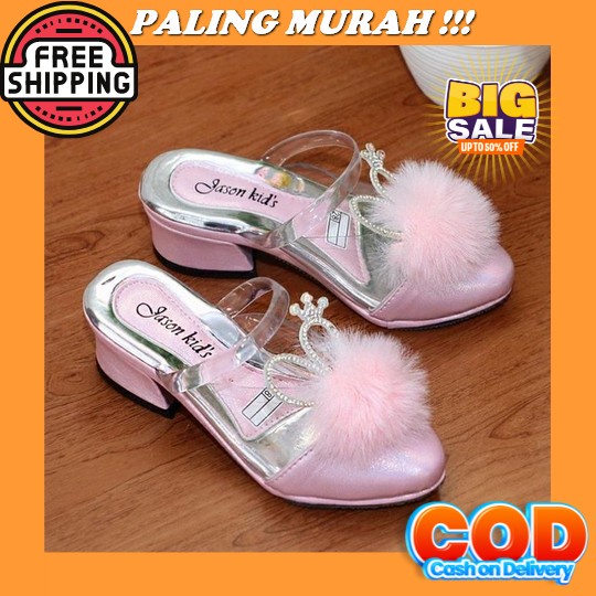 Sandal Pesta Anak Perempuan Usia 5 6 7 8 9 10 Tahun Kasual Murah Sandal Anak Perempuan Sendal Pesta 