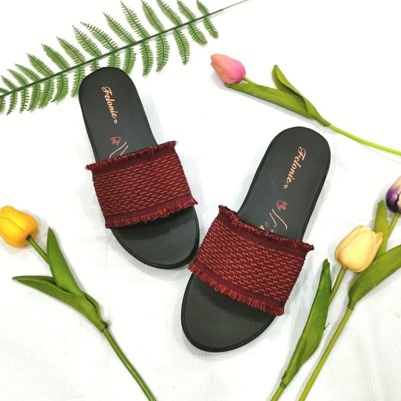 SANDAL WANITA TURKI TERBARU FELONIE DHT 05 TRENDY KEREN KEKINIAN MURAH TINGGI 5CM