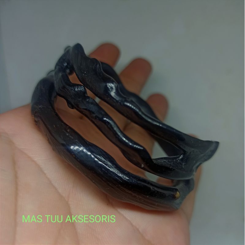 Gelang Akar Bahar Hitam Asli Bercombong Original100%
