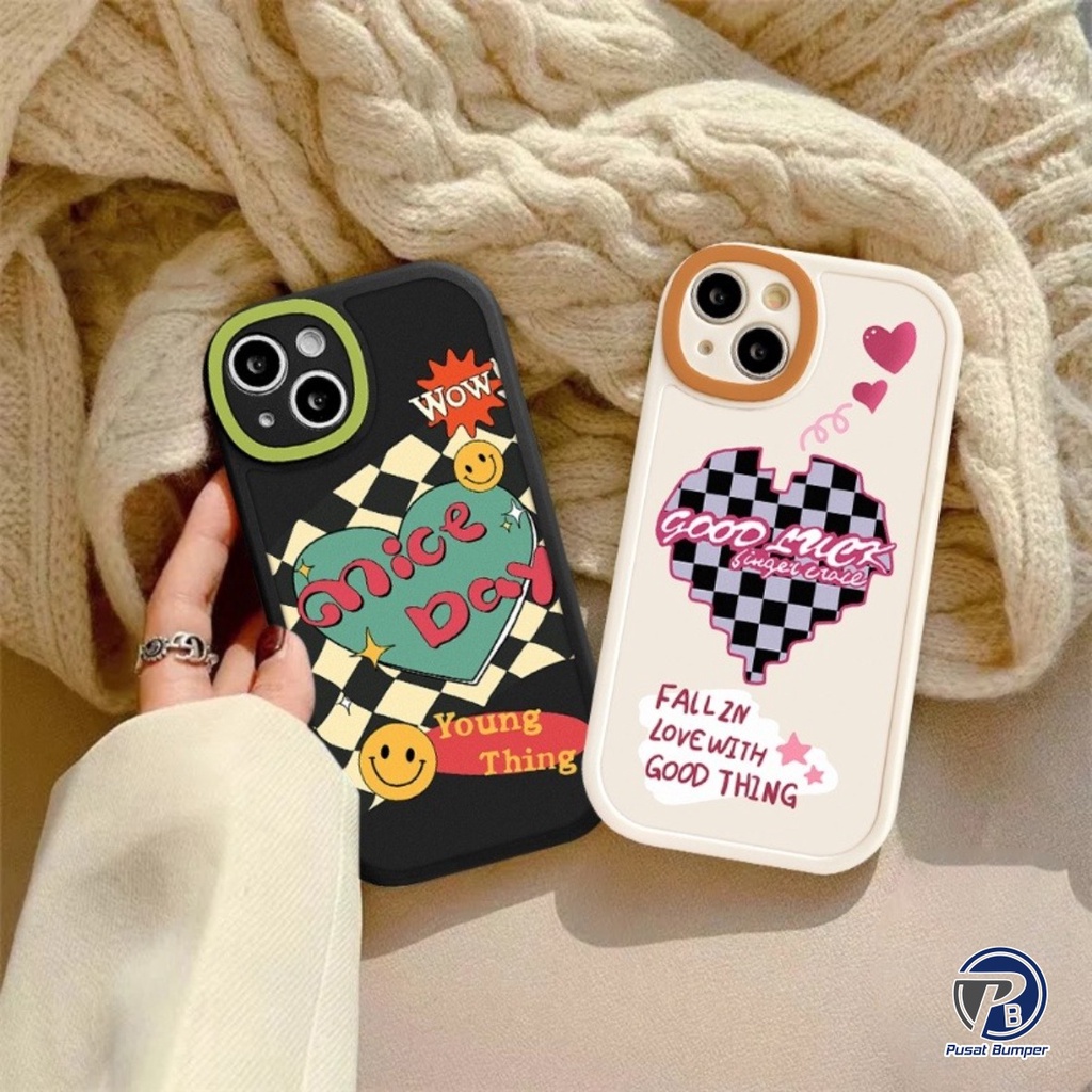 SS138 SOFTCASE COUPLE SMILE CATUR LOVE FOR IPHONE 6 7+ 8+ 7 8 6+ X XS XR XS MAX 11 PRO MAX PB3379