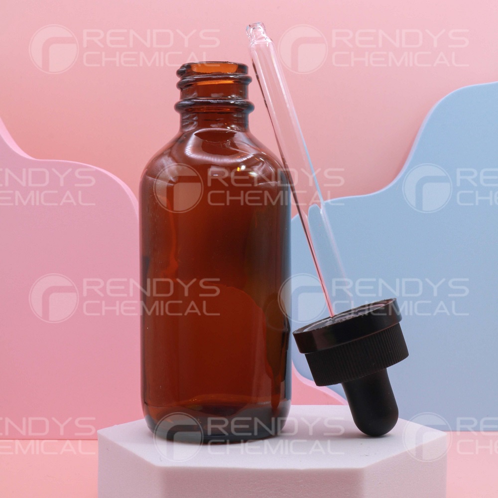 Botol Pipet Kaca 60 ML COKLAT / Glass Bottle Pipette Amber 60ML / Dropper Bottle