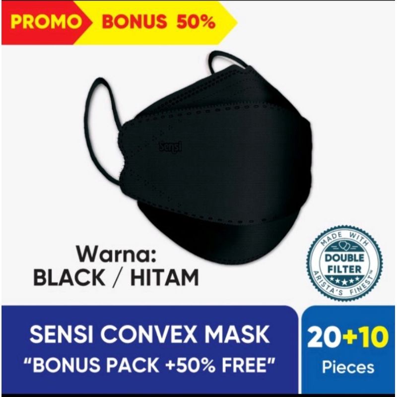 Masker SENSI Convex Box isi 20+10pcs