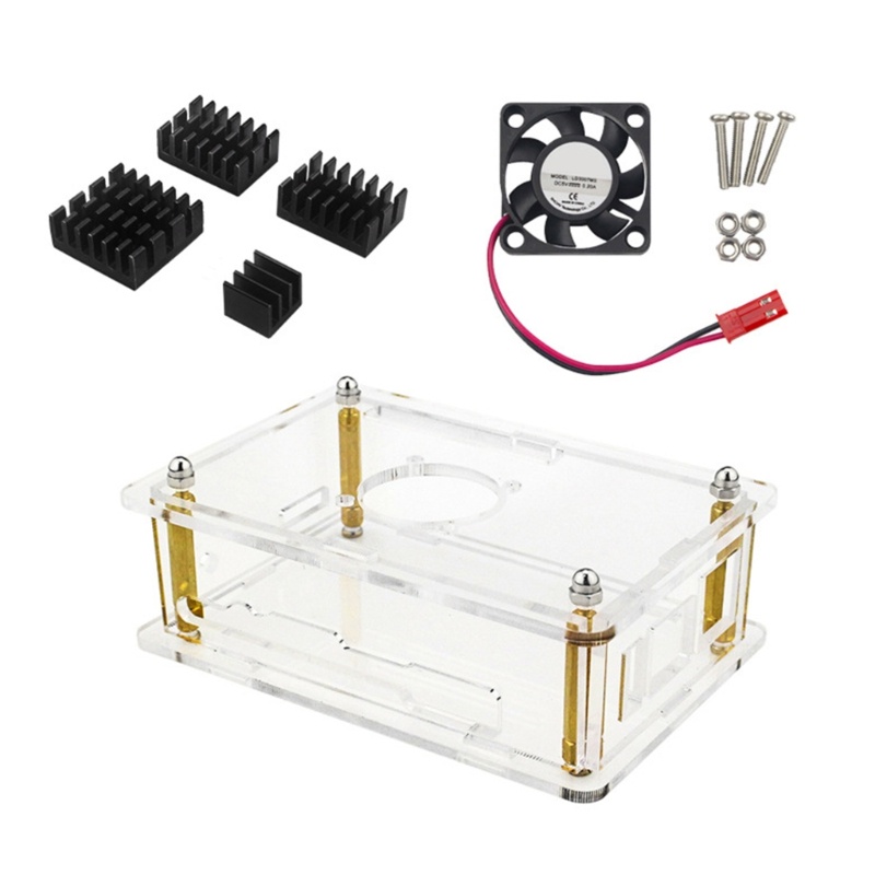 Btsg Akrilik Bening Kualitas Tinggi Untuk Case Dengan Kipas &amp; Heatsink Untuk Pendingin Orange Pi5